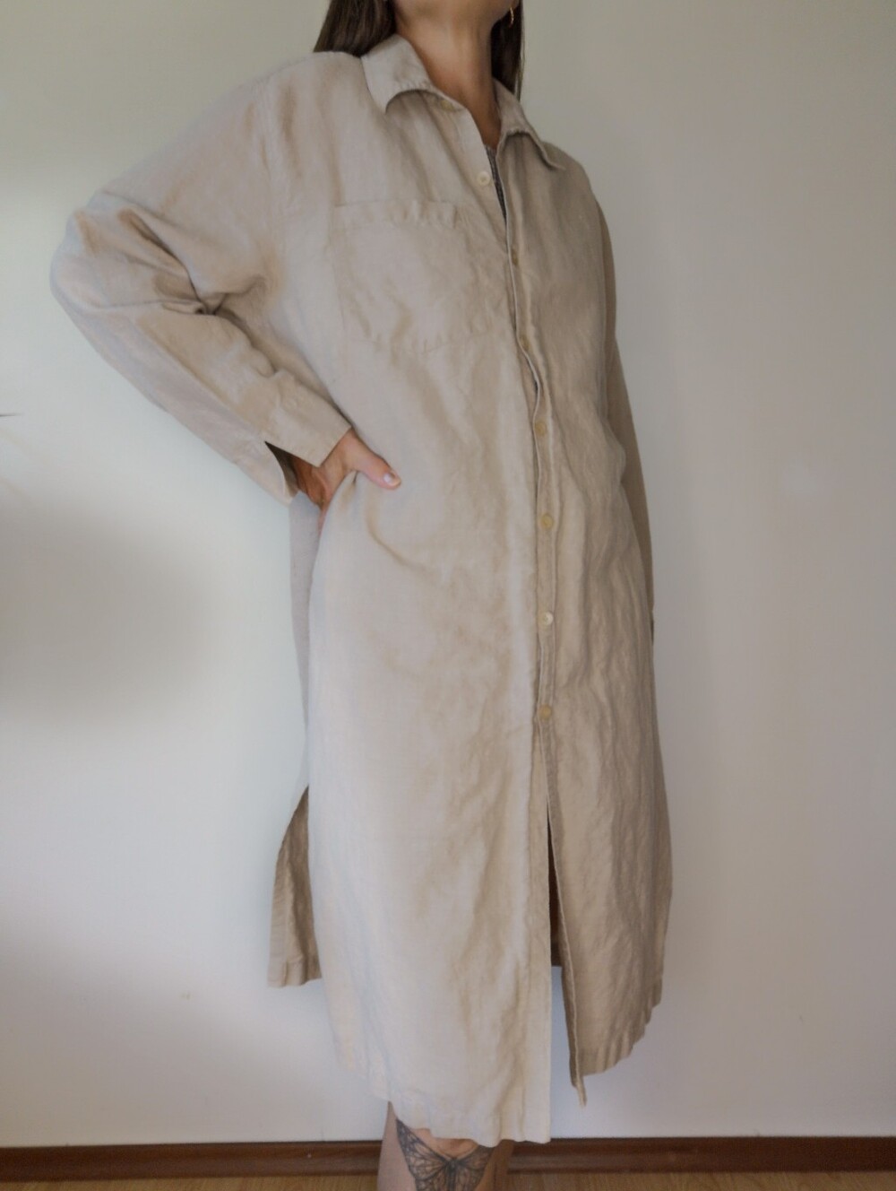 00s Cotton Ginny Linen Dress